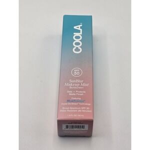 COOLA SunBlur Makeup Mist SPF 50 Sunscreen Skin-Blurring Matte Setting Spray New